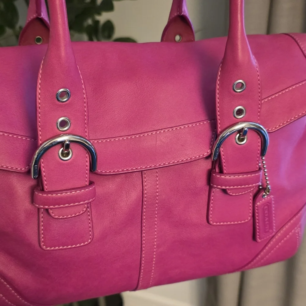 Coach Vintage Hampton Soho Pink Leather 9636 - Picture 11 of 11